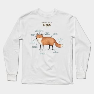 Anatomy of a Fox Long Sleeve T-Shirt